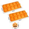 Halloween Candy Chocolate Molds 3D Skull Pumpkin Witch Hat Bat Spider Shape for Baking Chocolate Jelly Gummy Dessert
