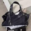 Korean Style Large Capacity Shoulder Bag - Y2K Sweet Cool Spicy Girl Motorcycle Commute Tote Versatile Travel Women's Bag