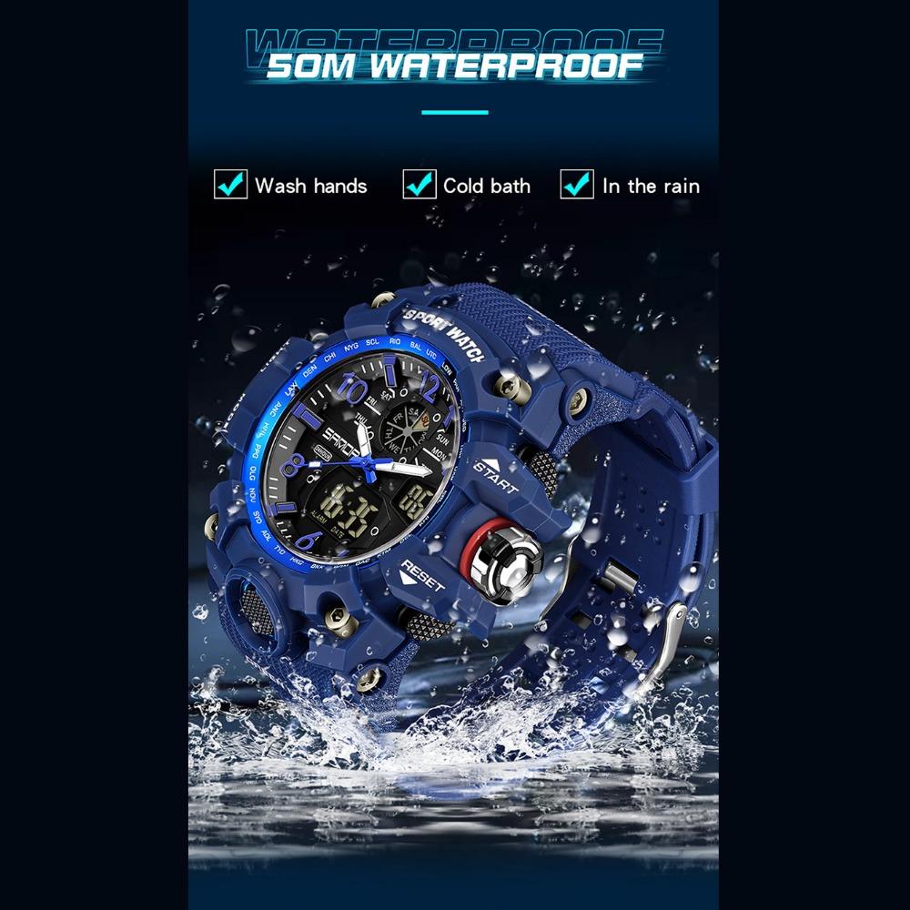 SANDA Watches Creative Sports Electronic Watch Personalised Fashion Electronic Watch