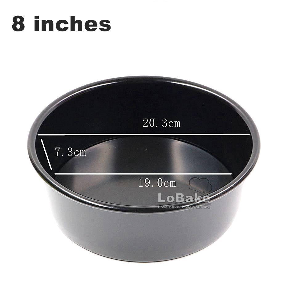 4-12 inches Non-stick Removable Bottom Round Shape Aluminium Chiffon Cake Mould Bread Mold Cupcake Moulds Pans Tin DIY Baking