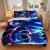 3pcs Sonic the Hedgehog Home Bedding Set-Universal Three-Piece Suit for Bedroom, Guest Room, Living Room, Hotel-Perfect Gift for Fans, Trave