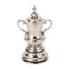 Mini Soccer Game Trophy Cup Model High Simulation Metal Football League Trophy Ornaments Decor