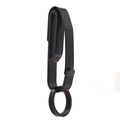 כלי EDC חיצוני מונע אובדן נירוסטה נשלף מחזיק מפתחות אבזם תפס לחגורת מותן לתלייה טבעת מפתחות חזקה במיוחד