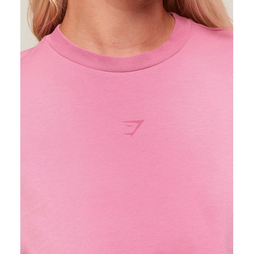 Gymshark Summer Tie Dye Graphic Oversized T shirT sunseT Pink Wash B3b1a Kcsz