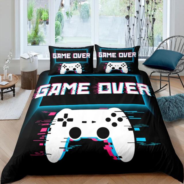 3D Gamer Geek Video Game Duvet Quilt Cover Bedding Set PlayStation PillowCase 4# 3D Gamer Geek Video Game Duvet Quilt Cover Bedding Set PlayStation PillowCase 4#
