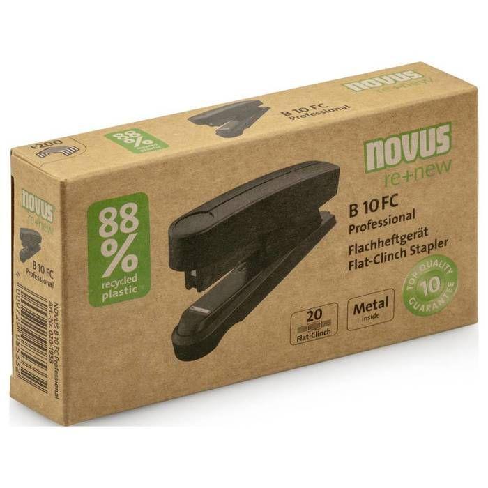 Agrafeuse plate Novus Office NOVUS B10 FC PRO re+new schwarz 020-1958 noir
