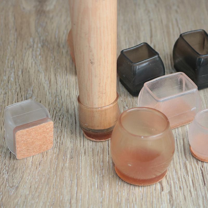 Silent Wear-Resistant Silicone Chair and Table Leg Covers