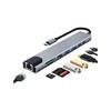 Hub USB-C 8 En 1 - Ewent - EW1146 - HDMI 4K - Ethernet 1000Mbps - Compact Et Léger