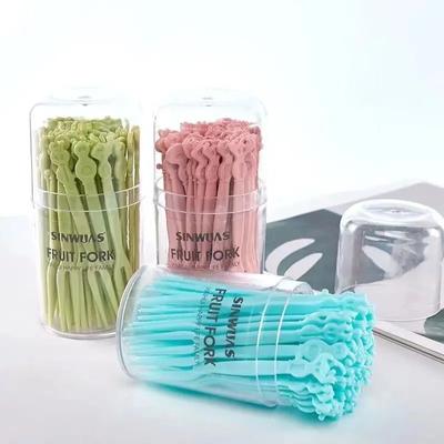 Animal Farm Kitchen Homes Accessories Cake Toppers for Lunch Boxs Girl Fruit Fork Instant Noodles Lunch Party Decorations Snack
