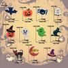 Set med 11 Halloween-hårklämmor - Spöke, Pumpa, Spindel, Fladdermus, H witchhatt och Katt-designer - Hängande hårnålar för Cosplay, Kostymer och Halloween