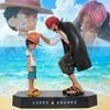 18cm One Piece Anime Figure Four Emperors Shanks Straw Hat Luffy Action Figure One Piece Sabo Ace Sanji Roronoa Zoro Figurine