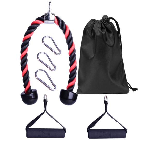 7Pcs Colorful Arm Rope Biceps Drawstring Down Training Triceps Exerciser Set