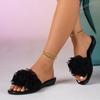 Fashion 2025 New Women's Slippers Fashion Floral Daily Slippers Women Summer Outdoor Plus Size Soft Bottom Open Toe Wedge Slippers