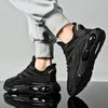 Black Air Cushion Sneakers Men's Summer Breathable 2 New Sports Dad Shoes Men's Running Shoes