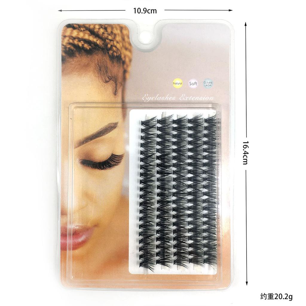 10-40D Mink øyevipper 1 boks/100 pakker Naturlig vippeforlengelse 3D Russland Individuell øyevippeklynge Makeup Tools Vipper Cilia