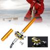 Portable Pocket Fishing Rods Aluminum Alloy Non Slip Telescopic Fastness Fishing Rod for Freshwater Saltwater Fishing