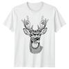 Deer Rock Hands Wildlife Animals Mens 100% Cotton T-shirt Mens Tees Top Womens Tee Graphic Unisex Tee