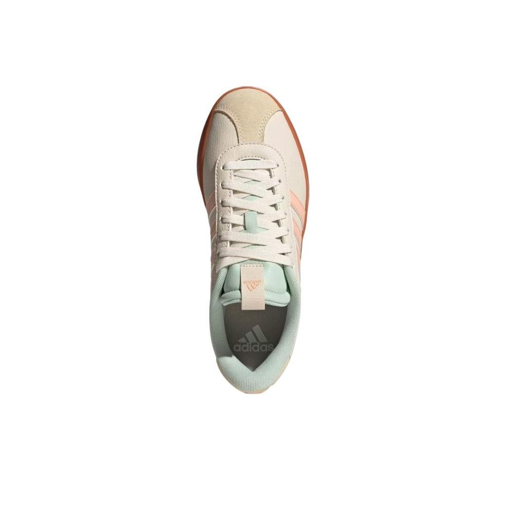 adidas Vl Court 3.0 Comfortable Fashion Versatile Non-Slip Low-Top Casual Shoes Women Sneakers Beige Pink JP5348