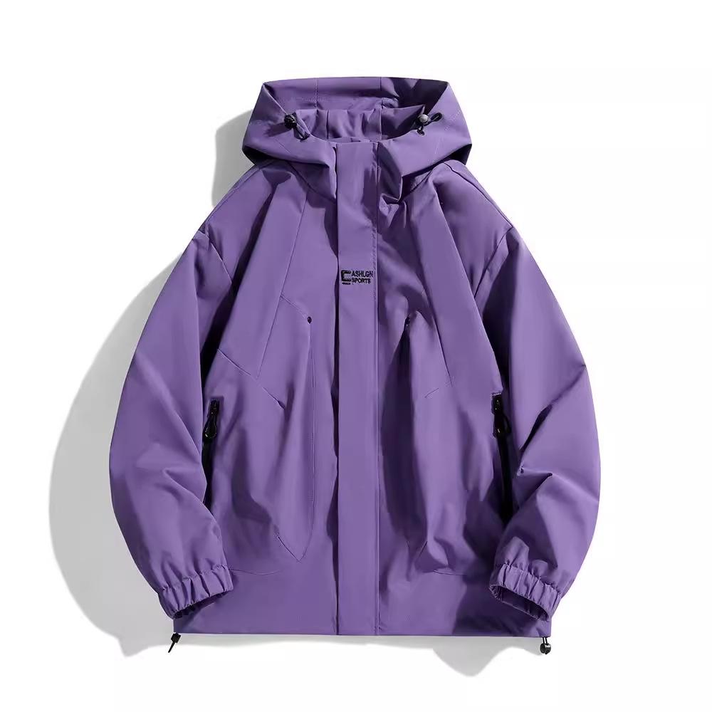 Unisex Korean Style Hooded Windbreaker – Casual Spring & Fall Outdoor Sports Jacket