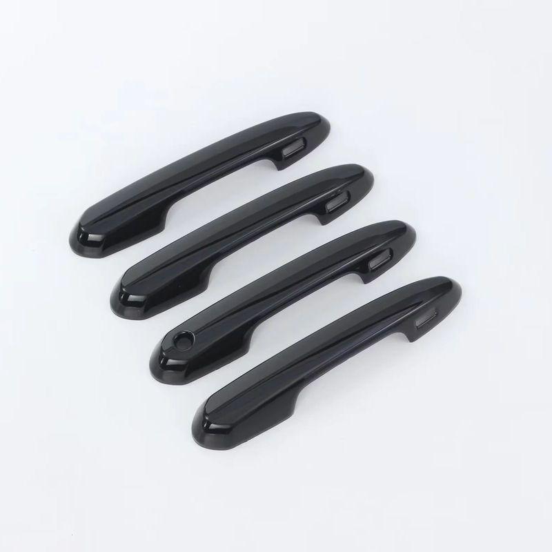 For Toyota Land Cruiser LC300 ABS Carbon Black Door Handle Cover Door Bowl Frame Trims Car Styling Accessories