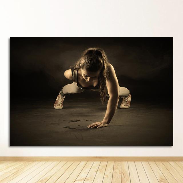 Bodybuilding Muscle Art Painting Retro Poster da parete Decorazioni per la casa Diverse forme di cartoni animati Fitness
