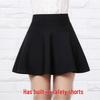 A-line Pleated Midi Skirt - Korean Style, Black High Waist, Slimming, Versatile, Spring/Summer 2025 Fashion for Women