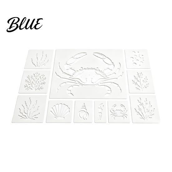 Craft Stencils for Stencil Plastic Sea Animal Stencil Set Wood Ocean Wall Art Octopus Mural