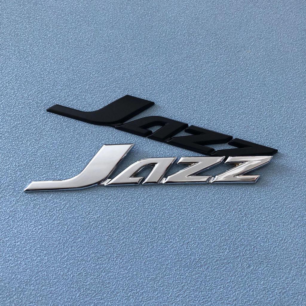 JAZZ Car Emblem for Honda Fit: Overseas Metal Trunk Decoration Sticker