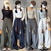 American Style Wide-Leg Woven Belt Pants: Women's 2026 Spring/Summer Casual Workwear