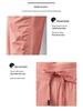 Lulu Women's Lightweight Quick-Dry Pleated Joggers - Breathable, Loose, Slimming, Casual Fitness Pants for Summer Running