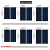 2D Flat Printing 2pcs Curtain Blue 2 Versatile Durable Polyester Without Electricity Party Decorations for Po Booths