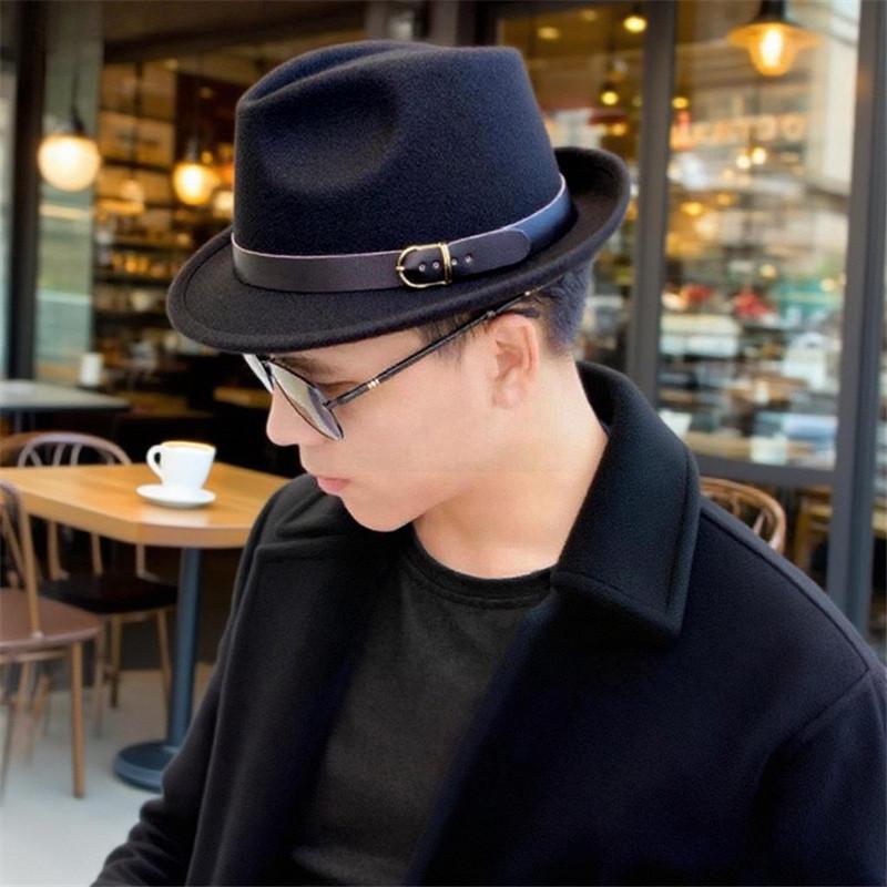 

Трендова федора з вовняного фетру: Жіночий осінньо-зимовий ретро капелюх-відро купольної форми в корейському стилі – універсальний британський капелюх-відро. Adjustable (inner adjustment cord)