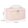 Open Lid Cake Shape Make Up Bag Cosmetic Storage Bag Soft Color Portable Makeup Bag Travel Makeup Bag Pink
