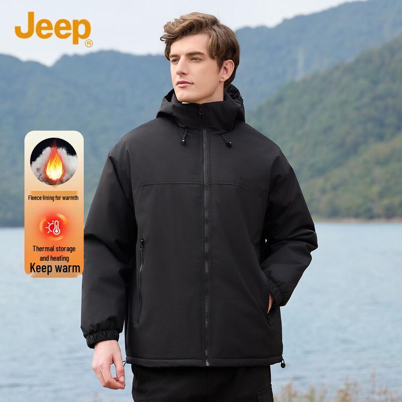 

JEEP Men s Winter Hooded Padded Jacket 3XL