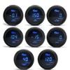 52MM Car Modification Gauge: Digital Display with Blue Light for Turbo, Water Temp, Oil Temp, Oil Pressure, Voltage (12V)