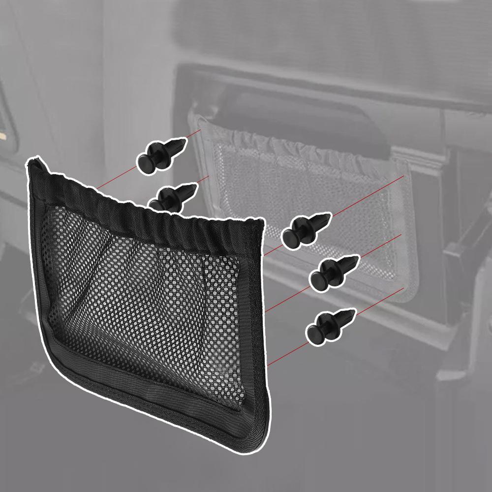 2pcs Backrest Rear Storage Nets For Can-Am Defender MAX HD7 HD8 HD9