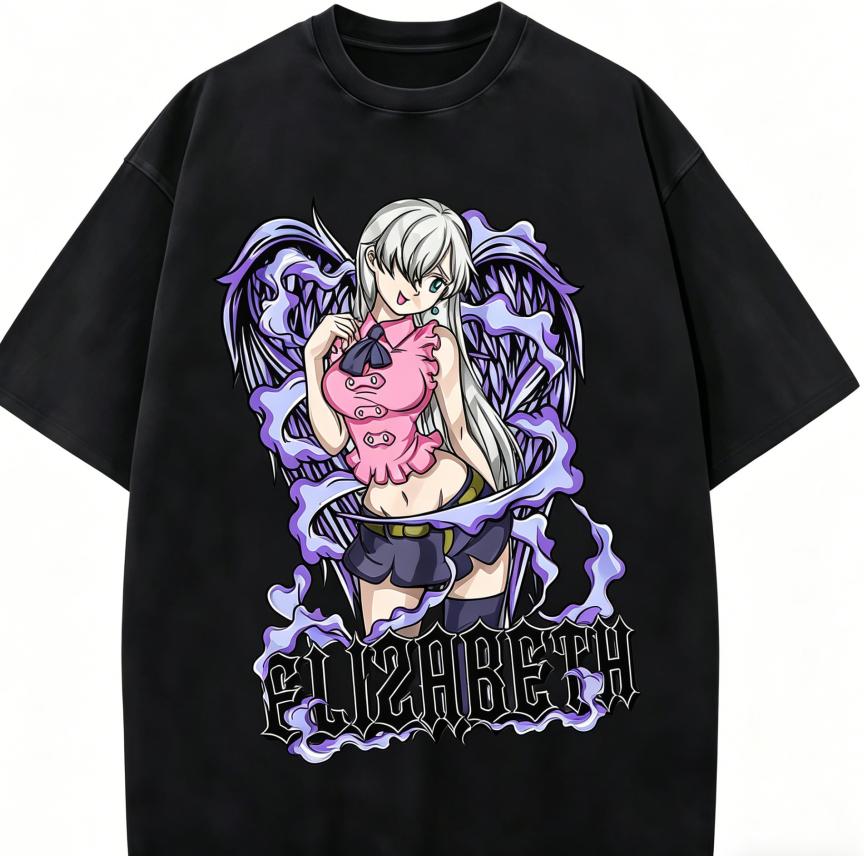 

seven deadly sins merch Anime Lover Washed T-shirt Year round clothing high quality personality Clothes Plus Size Unisex New Model Couples tee L