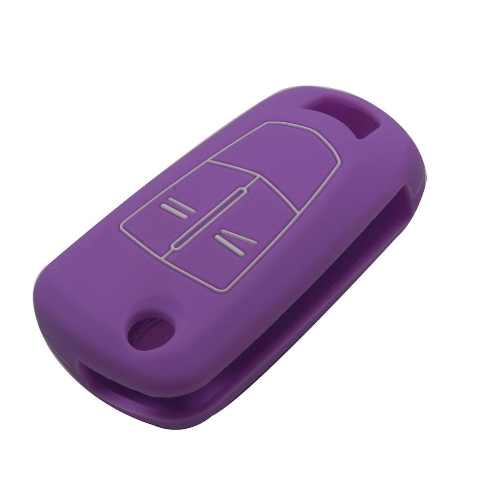 Jingyuqin Dálkový ovladač 2/3 tlačítka Silikonový Sklopný Skládací Obal na klíč od auta Kryt klíče Pouzdro pro Vauxhall Opel Corsa Astra Vectra Signum