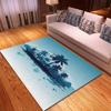 Hawaiian Beach Palm Tree Carpet Ocean Beach Area Rug Tropical Sea Sunset Floor Mat Living Room Home Indoor Mat Bathroom Doormat
