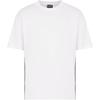 EA7 Striped Crew Neck Loose Short Sleeve T-Shirt SS24 Men T-shirts White 6DPT19-PJOLZ-1100