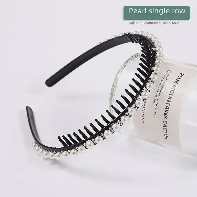 Haarschmuck für Damen mit Strasssteinen, rutschfest, einfache und elegante Haarspange für Erwachsene