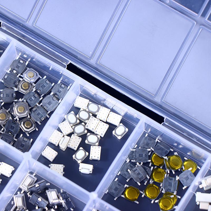 200 Pcs 10 Types Durable Car Remote Control Tablet Actile Push Button Switch Car Keys Button Touch Microswitch With Box