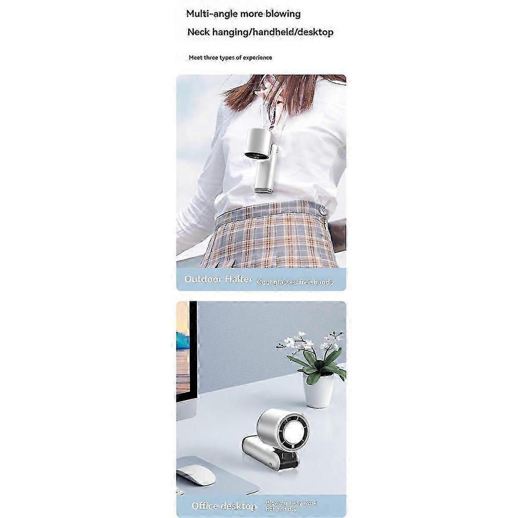 Portable fan with USB charging for home and office use