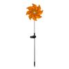 2pc Solar Powered Windmill Lawn Lights Outdoor Garden Decorative Stake Lights Rotating Windmill Yard Landscape Lighting