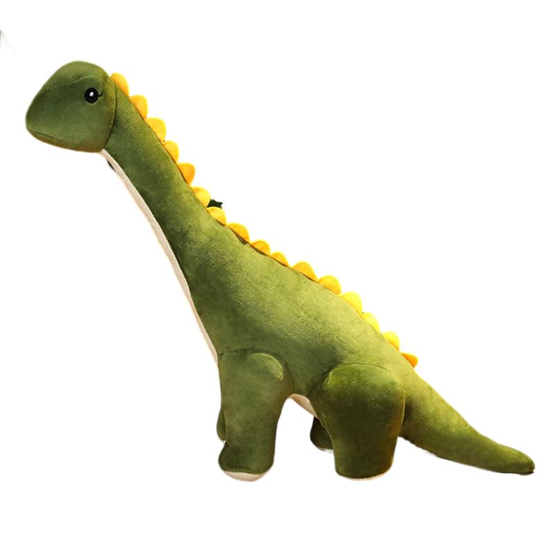 50~120cm Cuddly Dinosaur Tanystropheus Stuffed Toy Plush Dino Blue/Wine Red/Green/Pink Girls Boys Xmas Plushie Gift