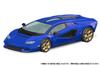 Aoshima Bunka Kyozai The Snap Kit Series Lamborghini Countach LPI Metallic Blue Plastic Model 1/32 800-4 Pre-Colored 19-F