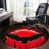 1pc Moonlight Bats Office Round Area Rug, Under Office Chairs Bedroom Living Room Home Decor, Room Deco, Available In Various Sizes