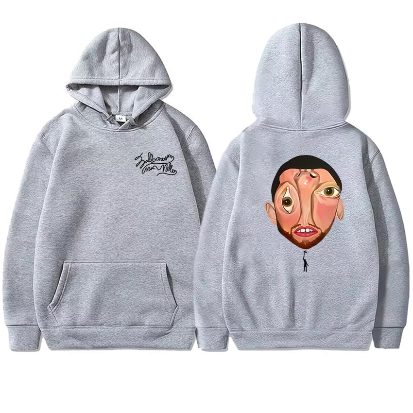 Nové album Macc Miller Balloonerism 2025 Oboustranně potištěná mikina s kapucí Unisex harajuku módní pulovr Pánská dámská fleecová mikina