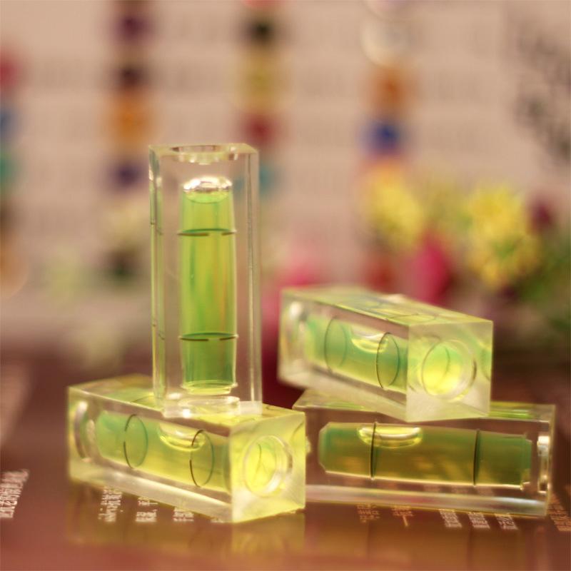 1 Stück Mini Quadrat Wasserwaage Set Horizontal Hängend Hochpräzise Libelle Grün Rund Libellenfernrohr Wasserwaage Messset