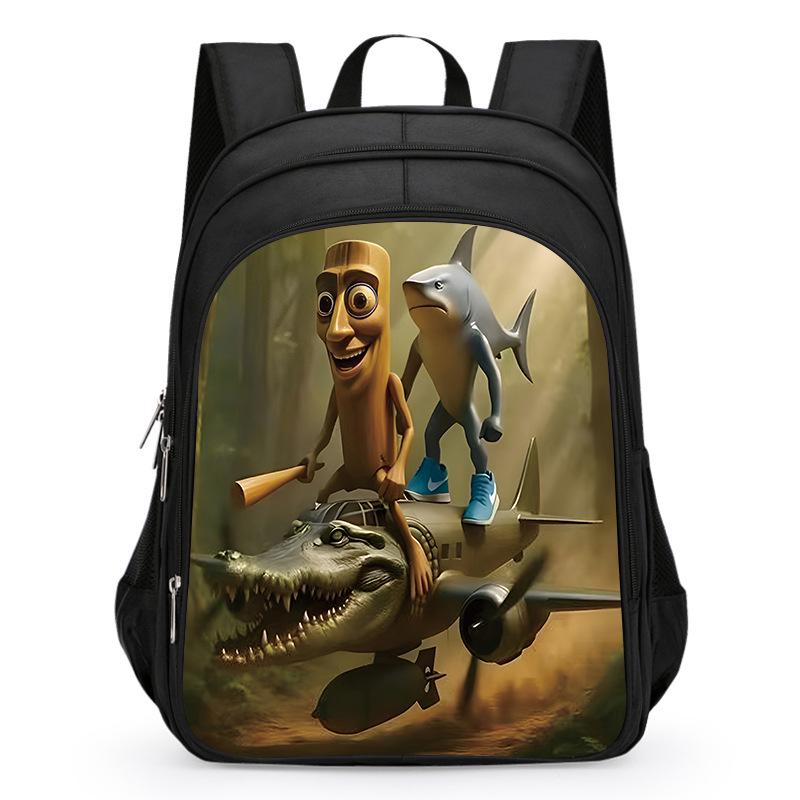 Drewniany Patyczak Plecak AI dla Chłopców, Klasy 1-3